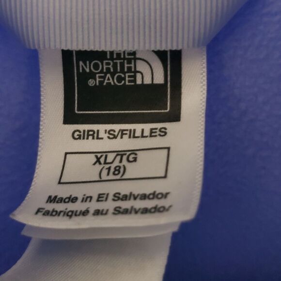 The North Face Girls Baby Blue Jacket Sz XL 18 - Picture 4 of 5